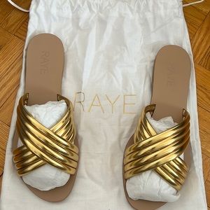 Raye Ziggy Sandal in Gold